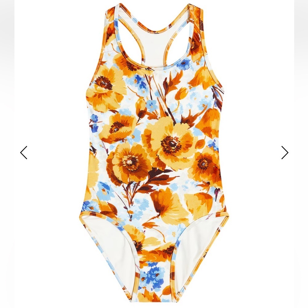 ZIMMERMANN KIDS Halcyon Floral Swimsuit - Size 10